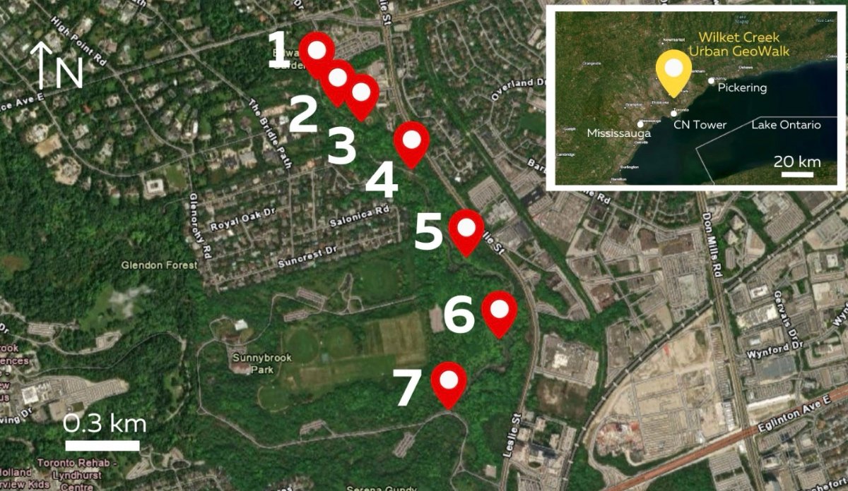 Wilket Creek map.
